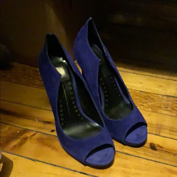 Dolce Vita Blue Isabel Peep Toe Pump - Picture 6 of 6